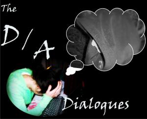 The Dialogues' very first logo - my poor, aching head.