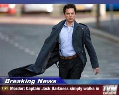 This has no reason to be here, except that Captain Jack is my third favorite immortal, after 10 and River. Oh, wait, I know… walking into Mordor is how I felt about reading my own stuff wholesale. Yeah. That’s it. 